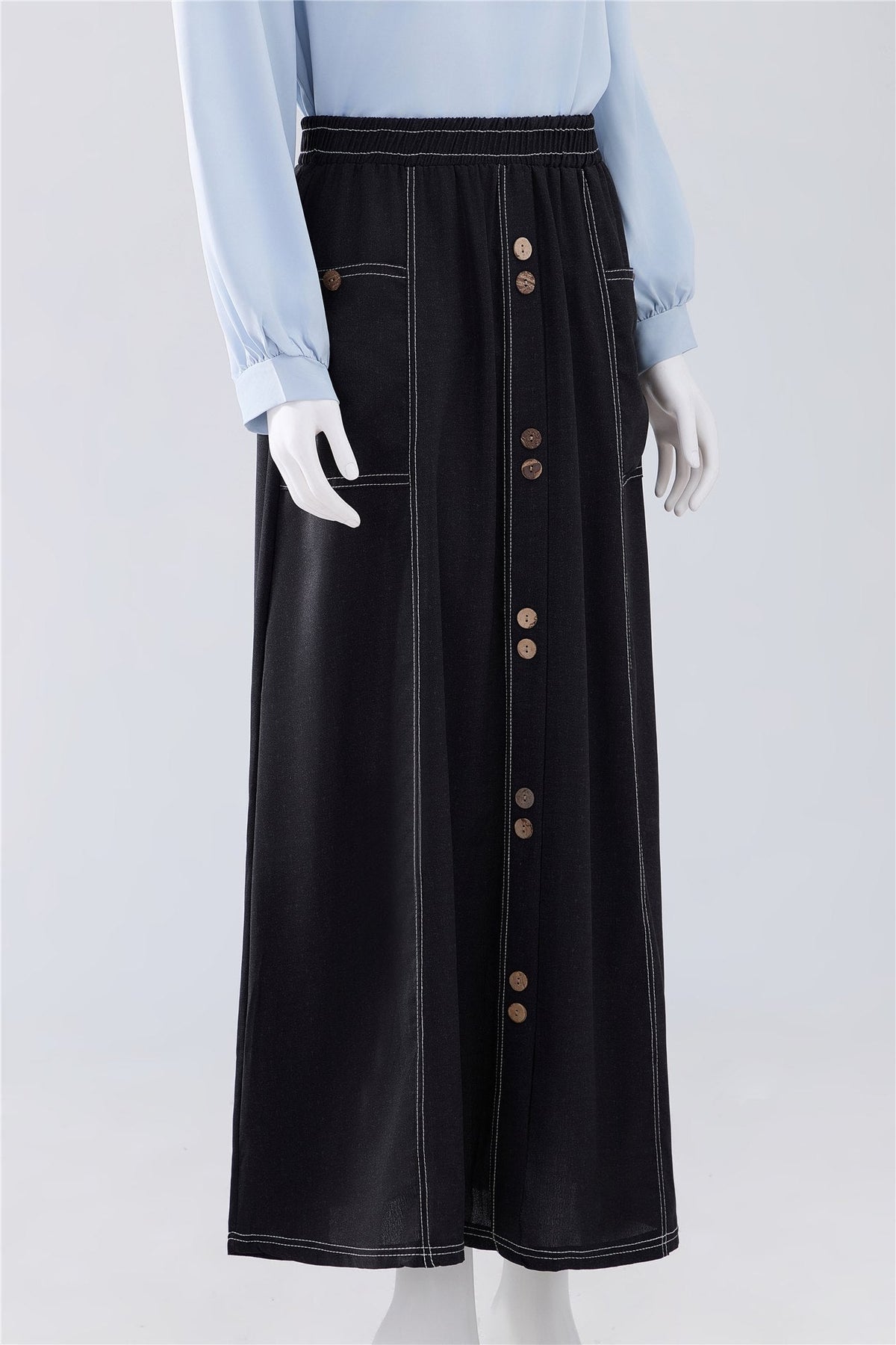 Button-Front Midi Skirt — Image 2