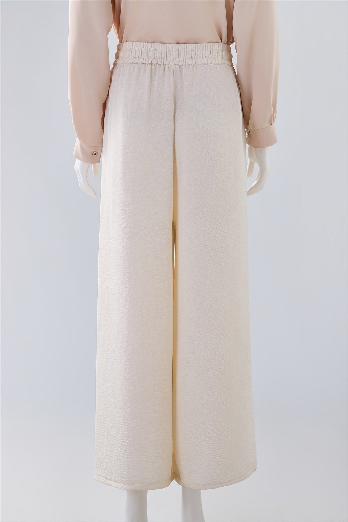Cream Tie-Waist Midi Skirt — Image 4