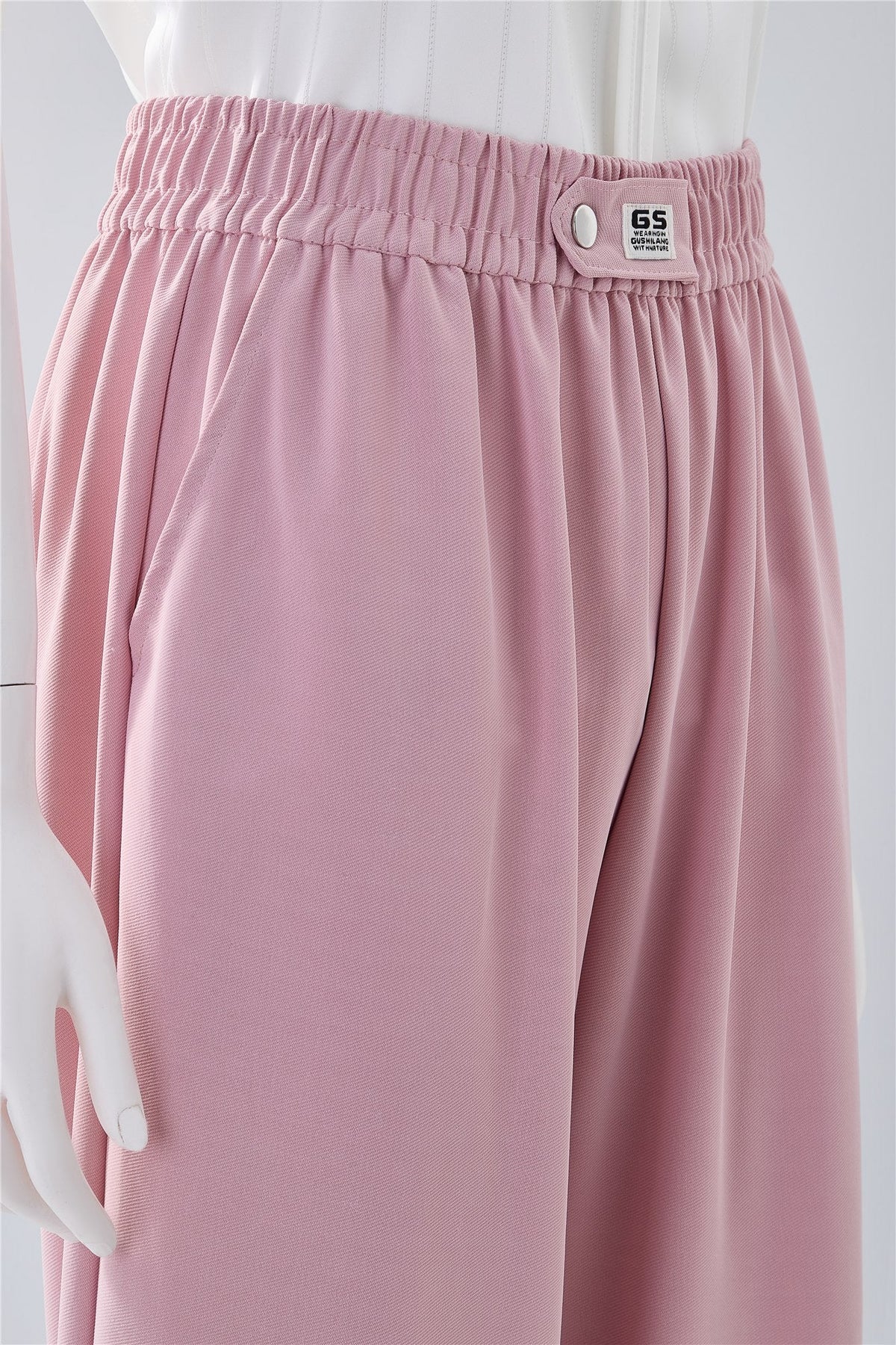 Rose Pink Wide-Leg Trousers — Image 5