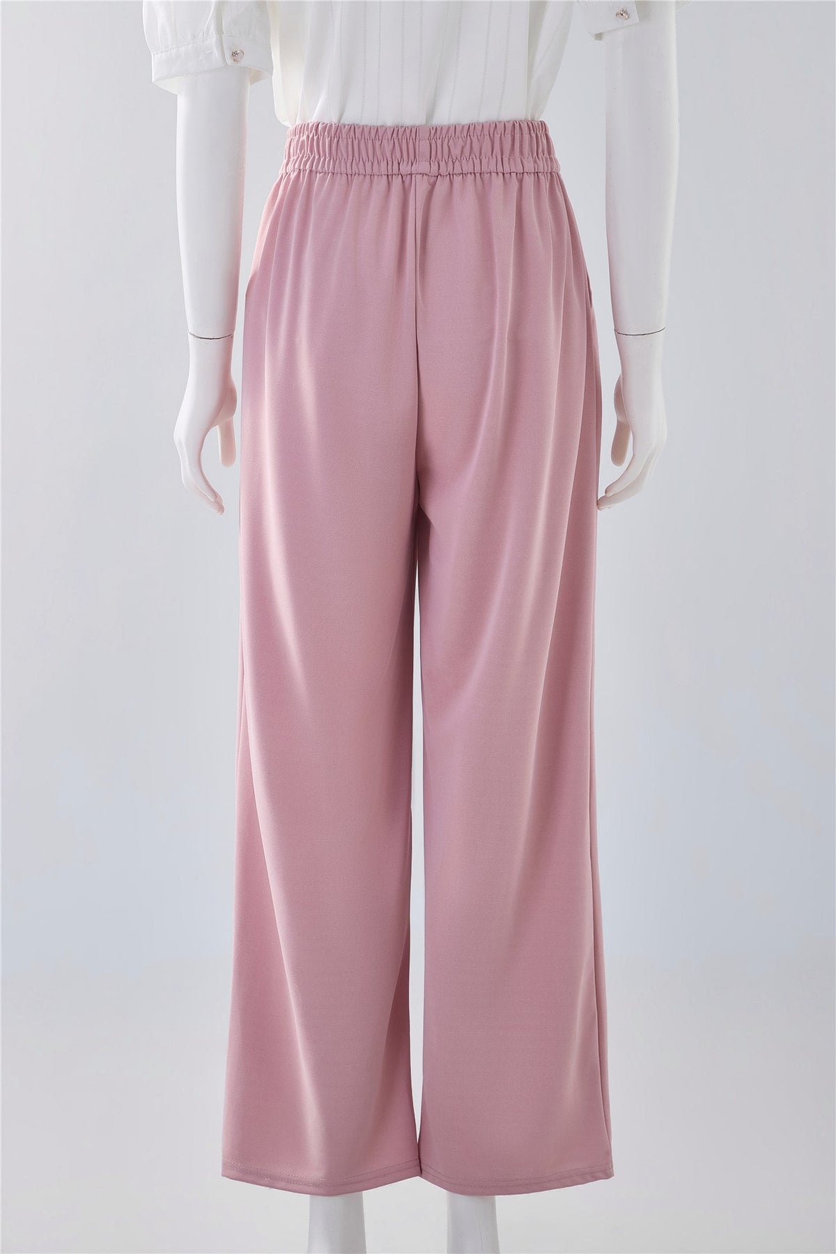 Rose Pink Wide-Leg Trousers — Image 4