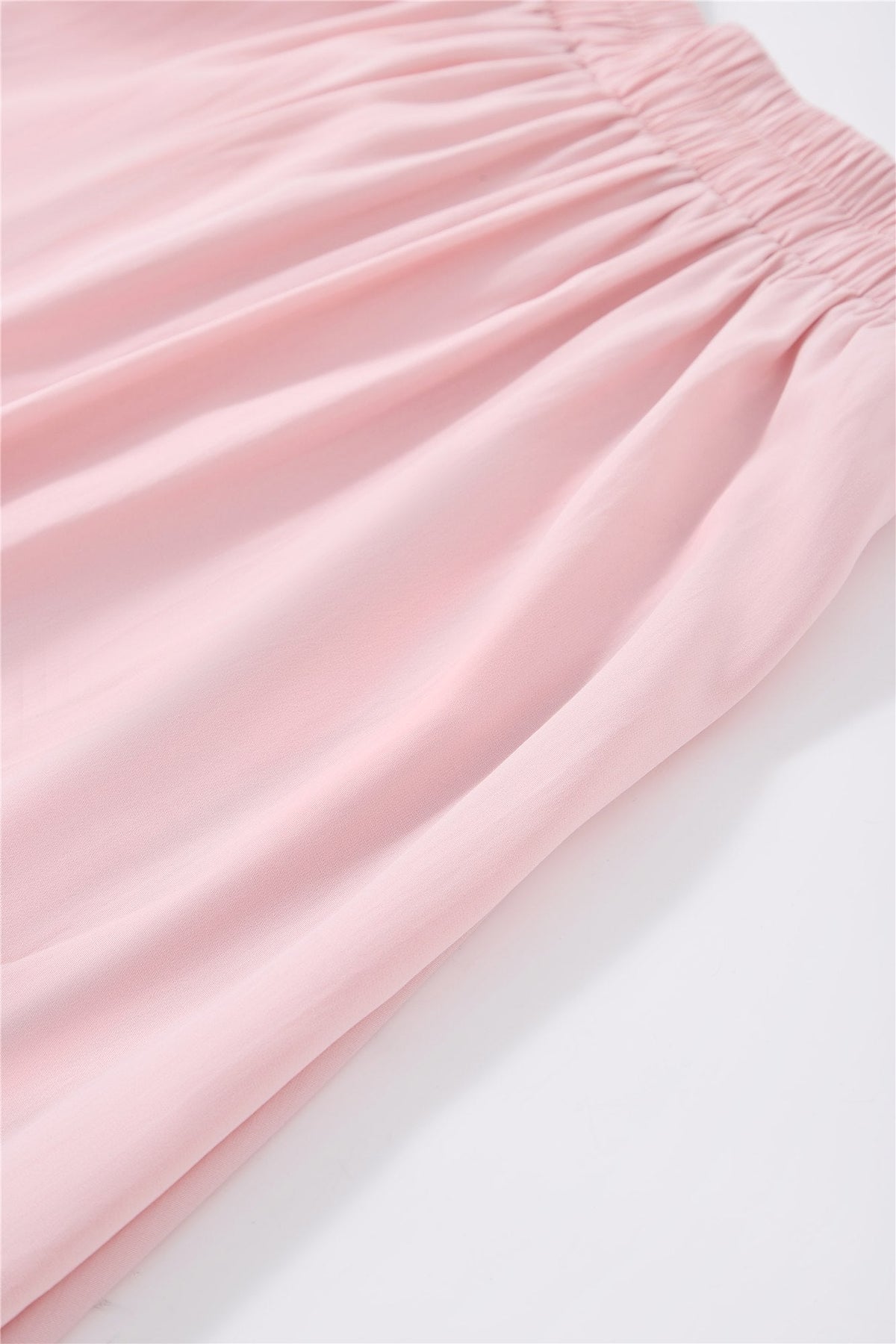 Pink Tiered Midi Skirt — Image 7