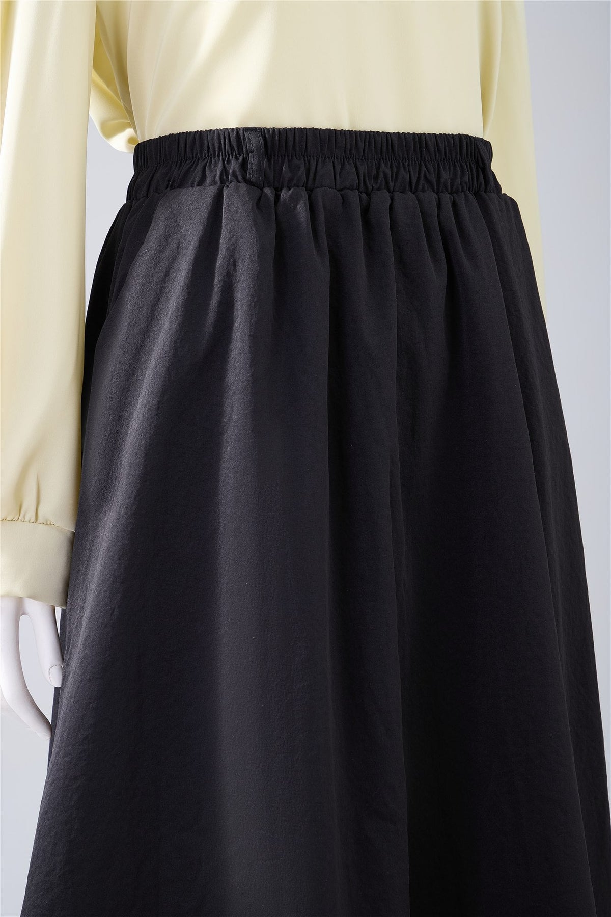 Black Straight Midi Skirt — Image 5
