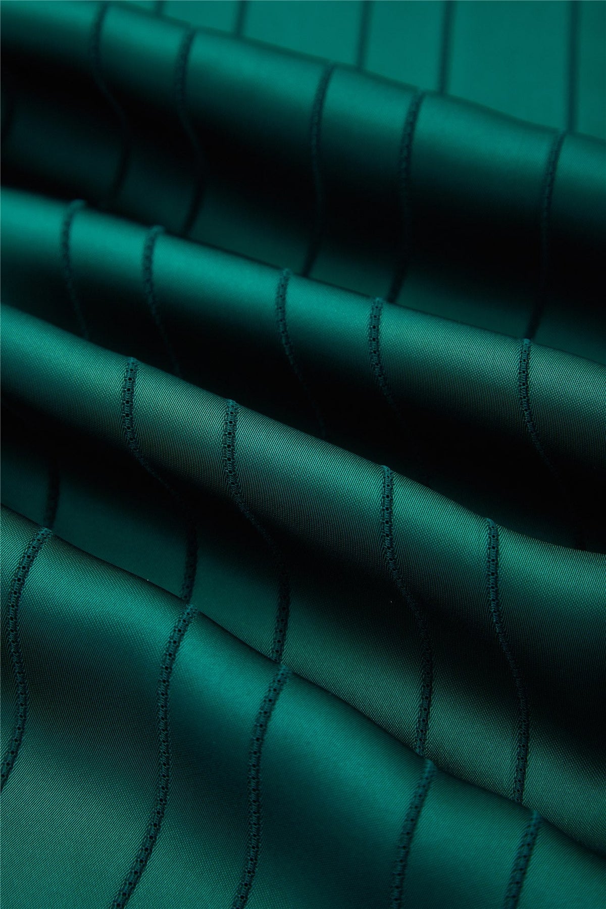 Emerald Pleated Short-Sleeve Blouse — Image 8