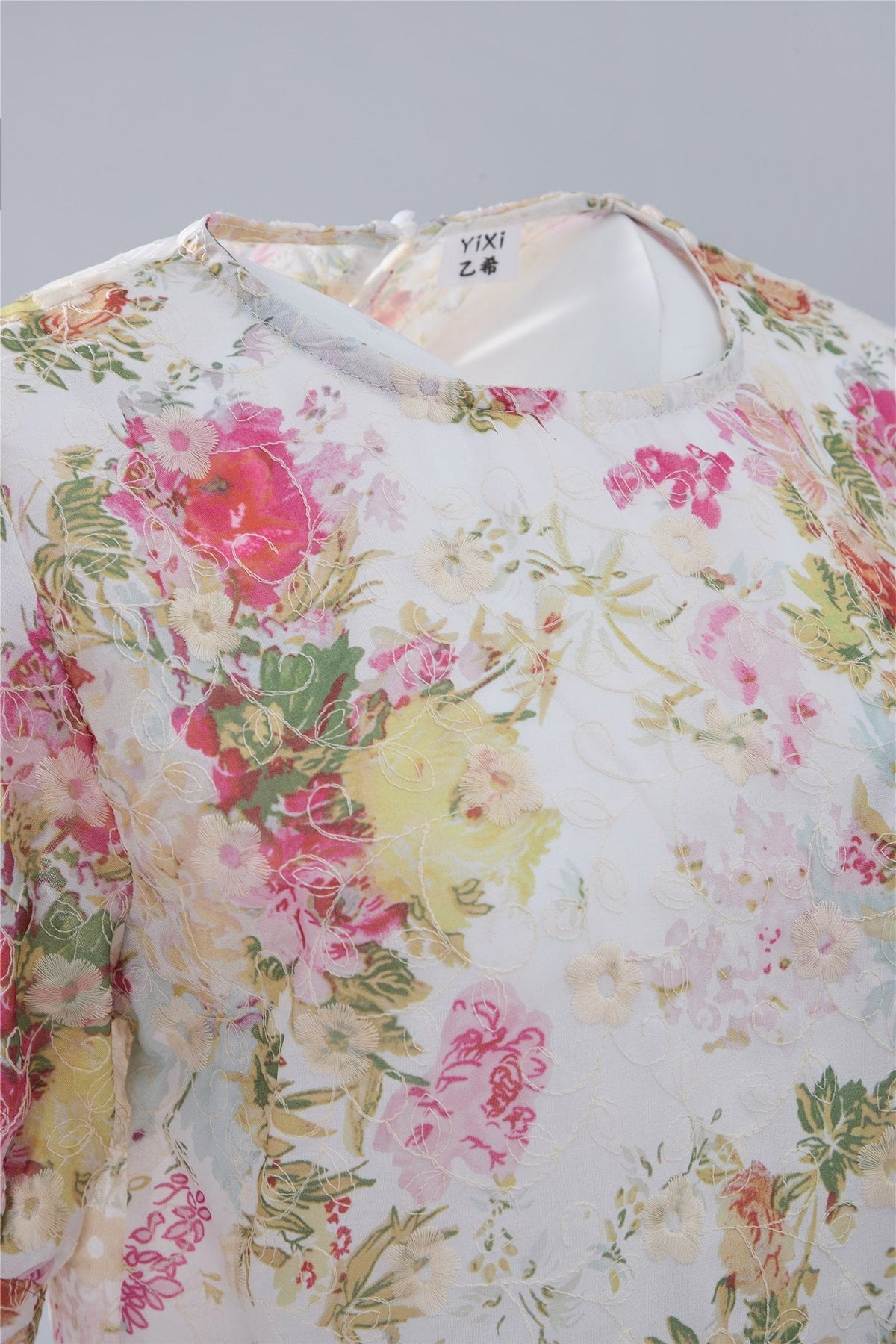 Multicolour Floral Short-Sleeve Top — Image 5