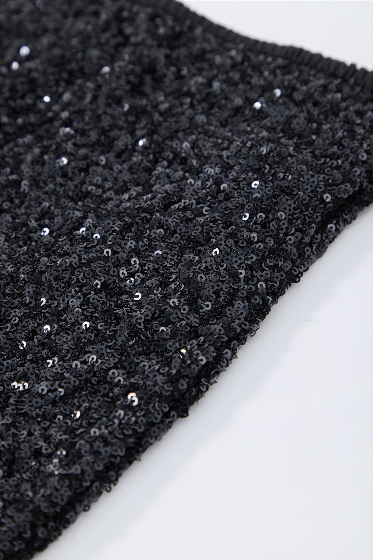 Black Textured Flared Maxi Skirt — Image 7