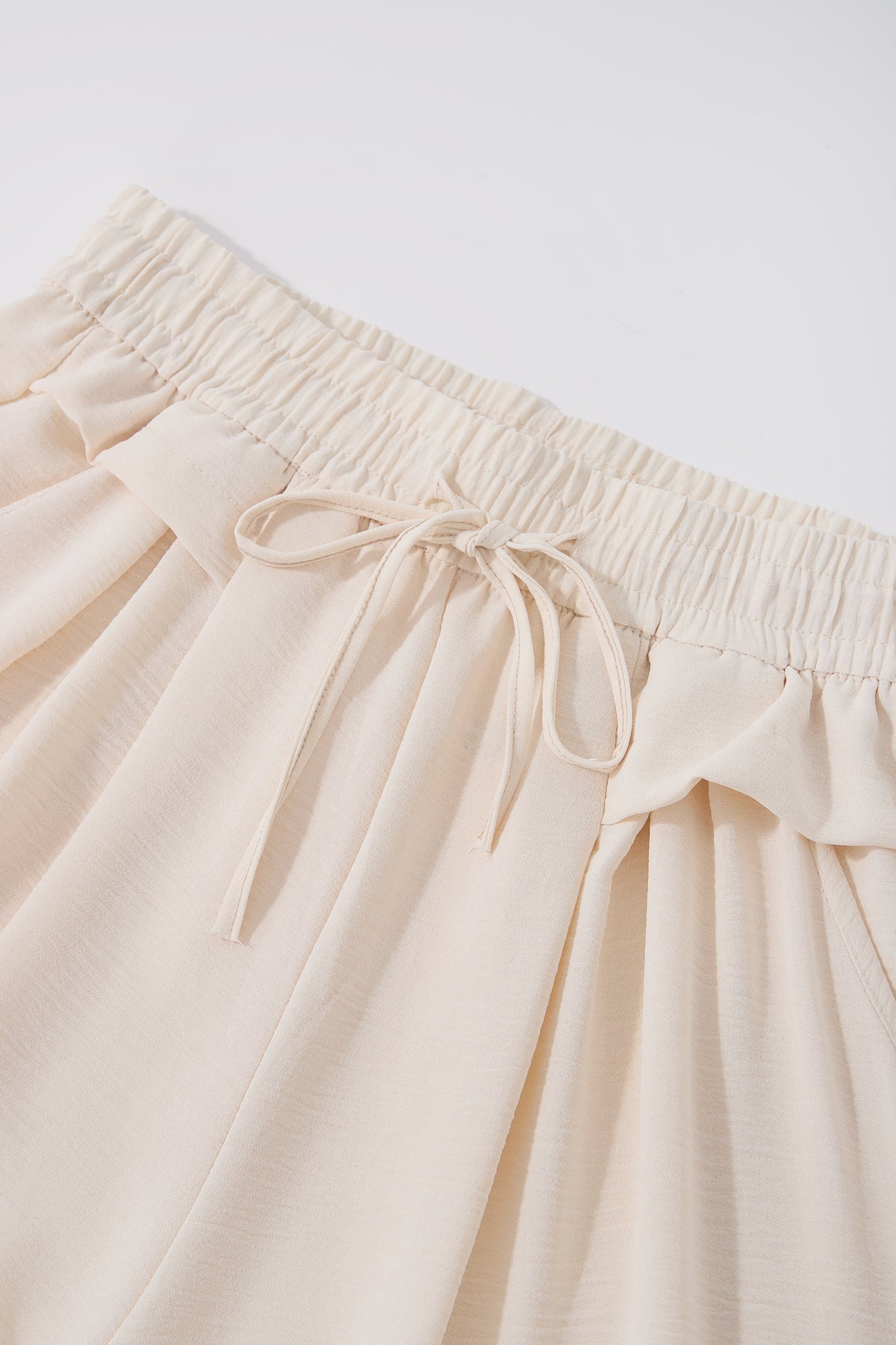 Cream Tie-Waist Midi Skirt — Image 6