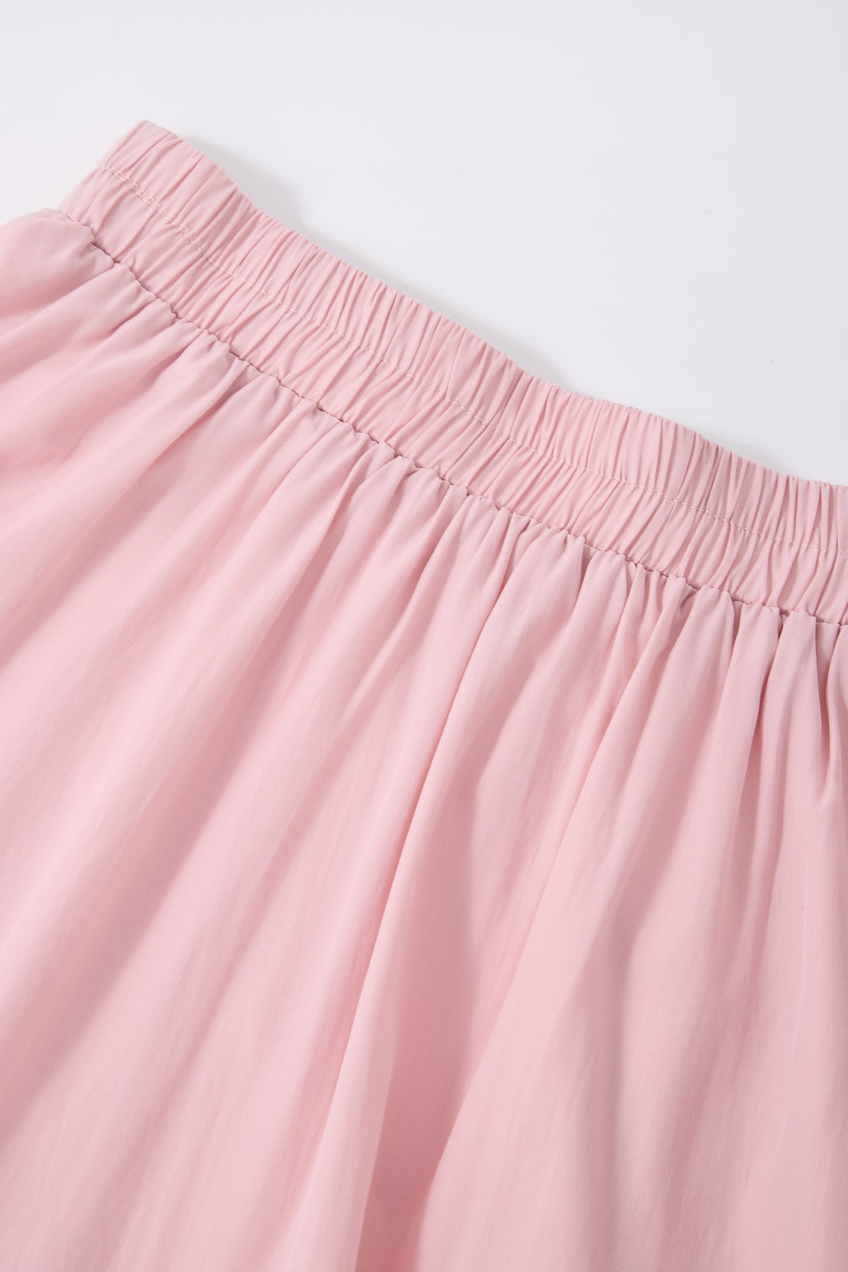 Pink Tiered Midi Skirt — Image 6