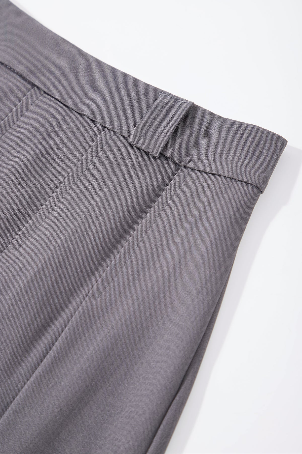 Grey Pleated Midi Skirt — Image 7
