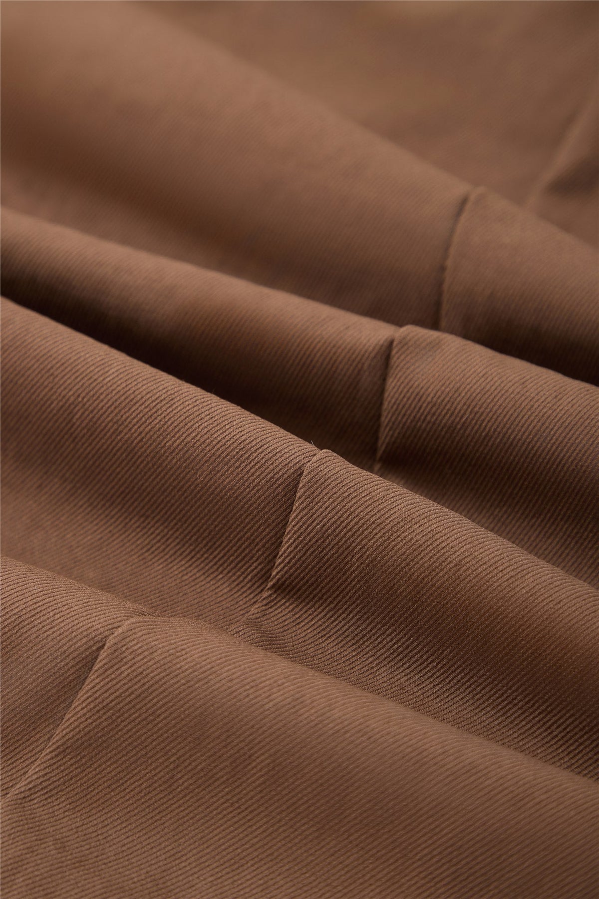 Brown Belted A-Line Midi Skirt — Image 8