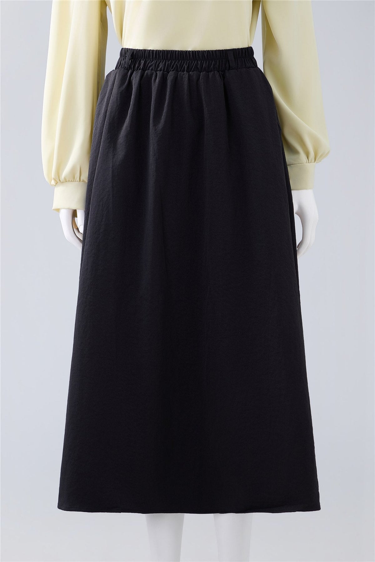 Black Straight Midi Skirt — Image 1