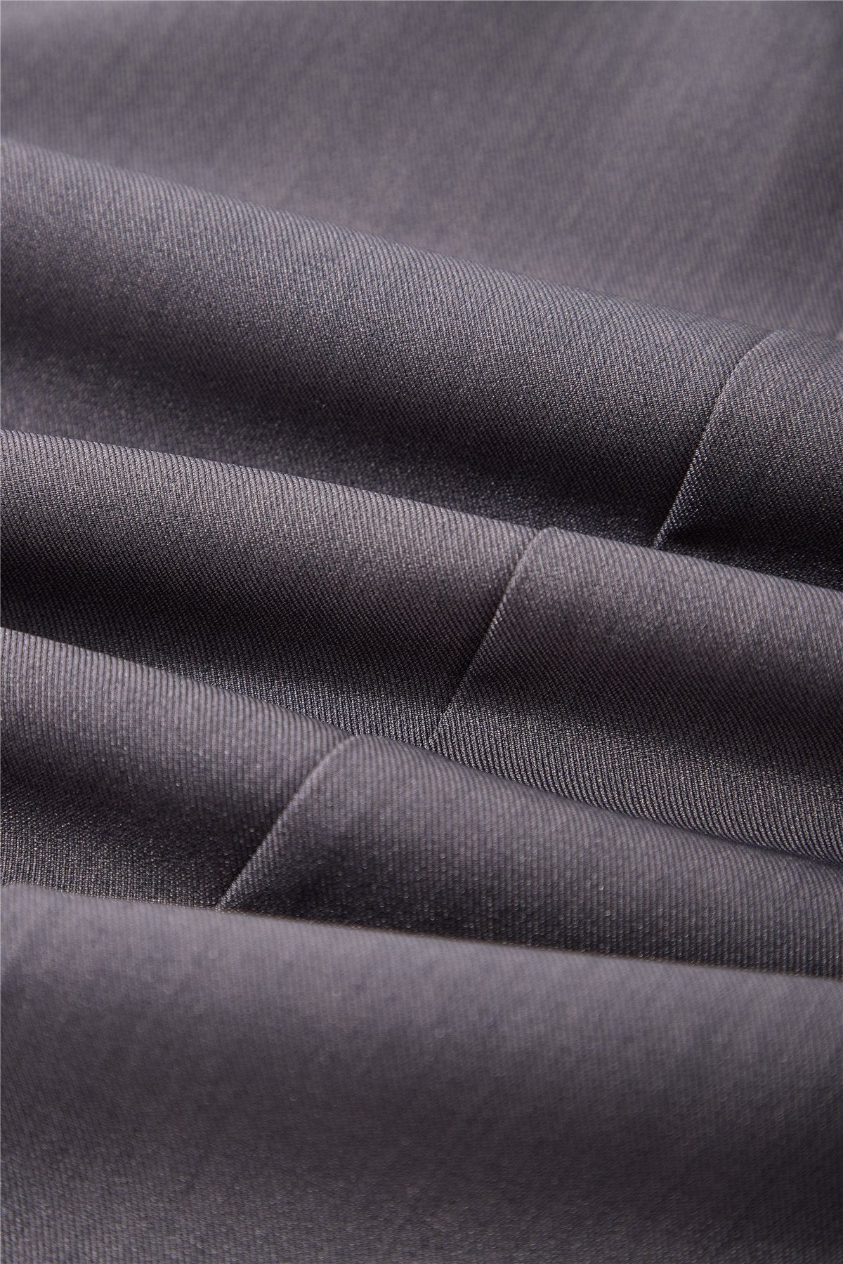 Grey Pleated Midi Skirt — Image 8