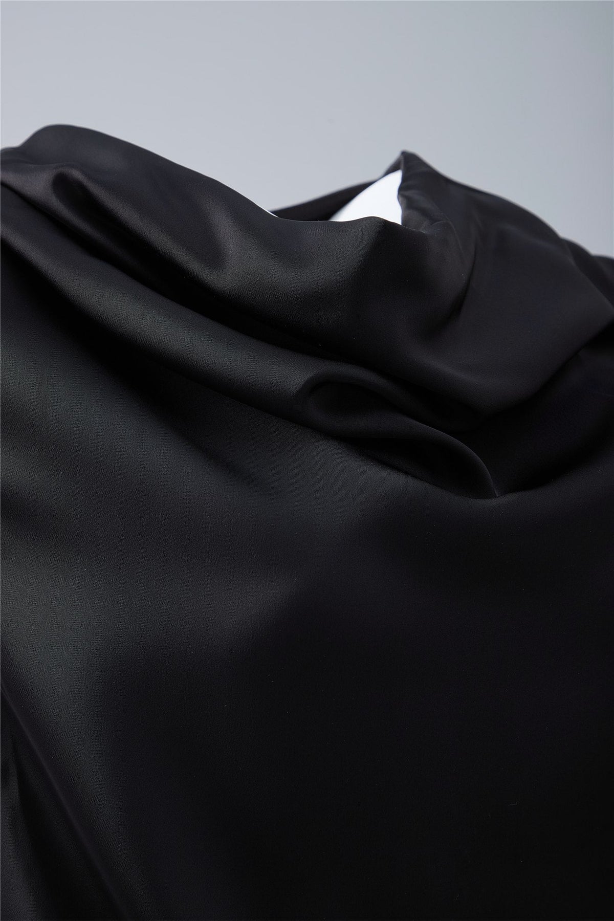 Black Draped Sleeveless Blouse — Image 5