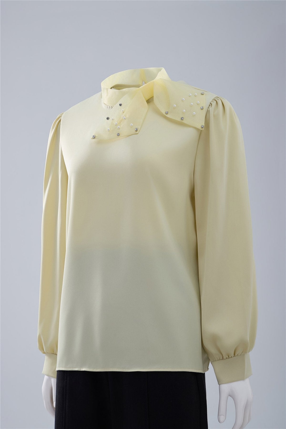 Tie-Neck Blouse — Image 3