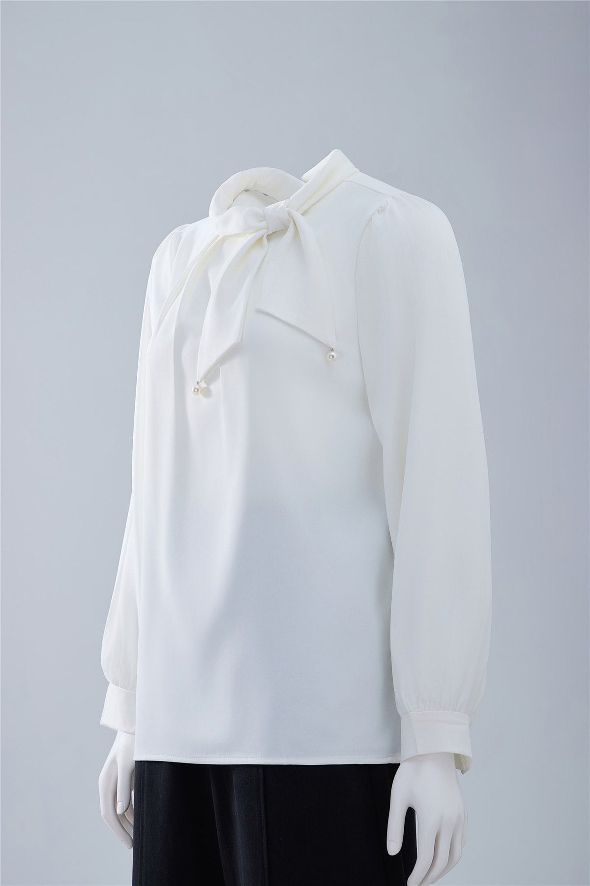 Tie-Neck Blouse — Image 11
