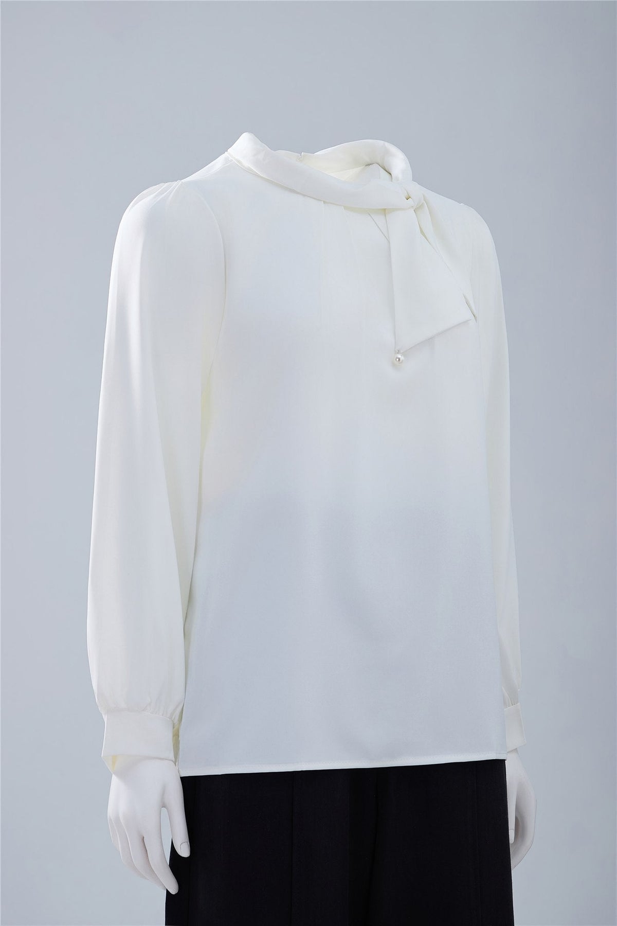 Tie-Neck Blouse — Image 10
