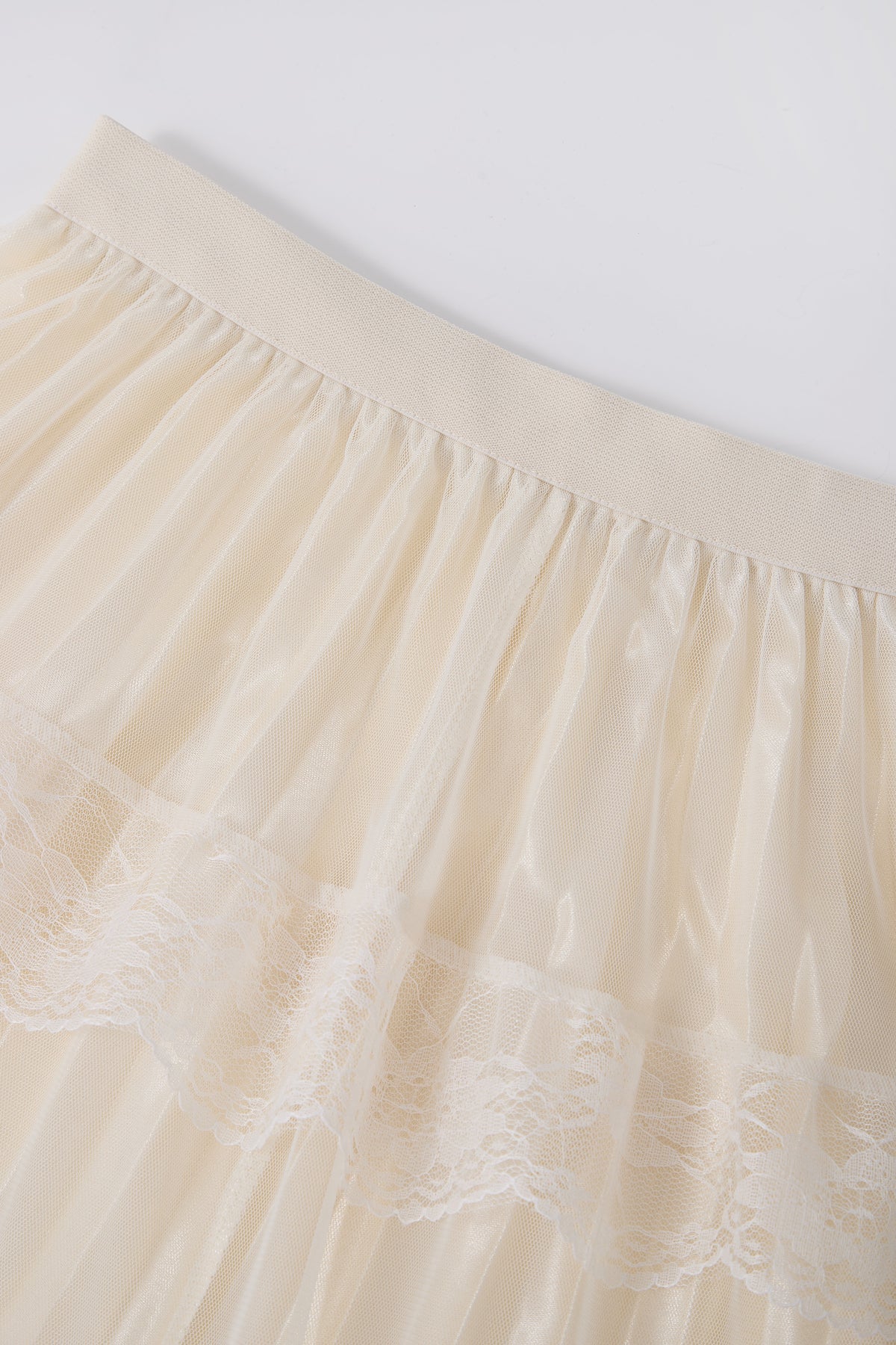Ivory Tiered Maxi Skirt — Image 6