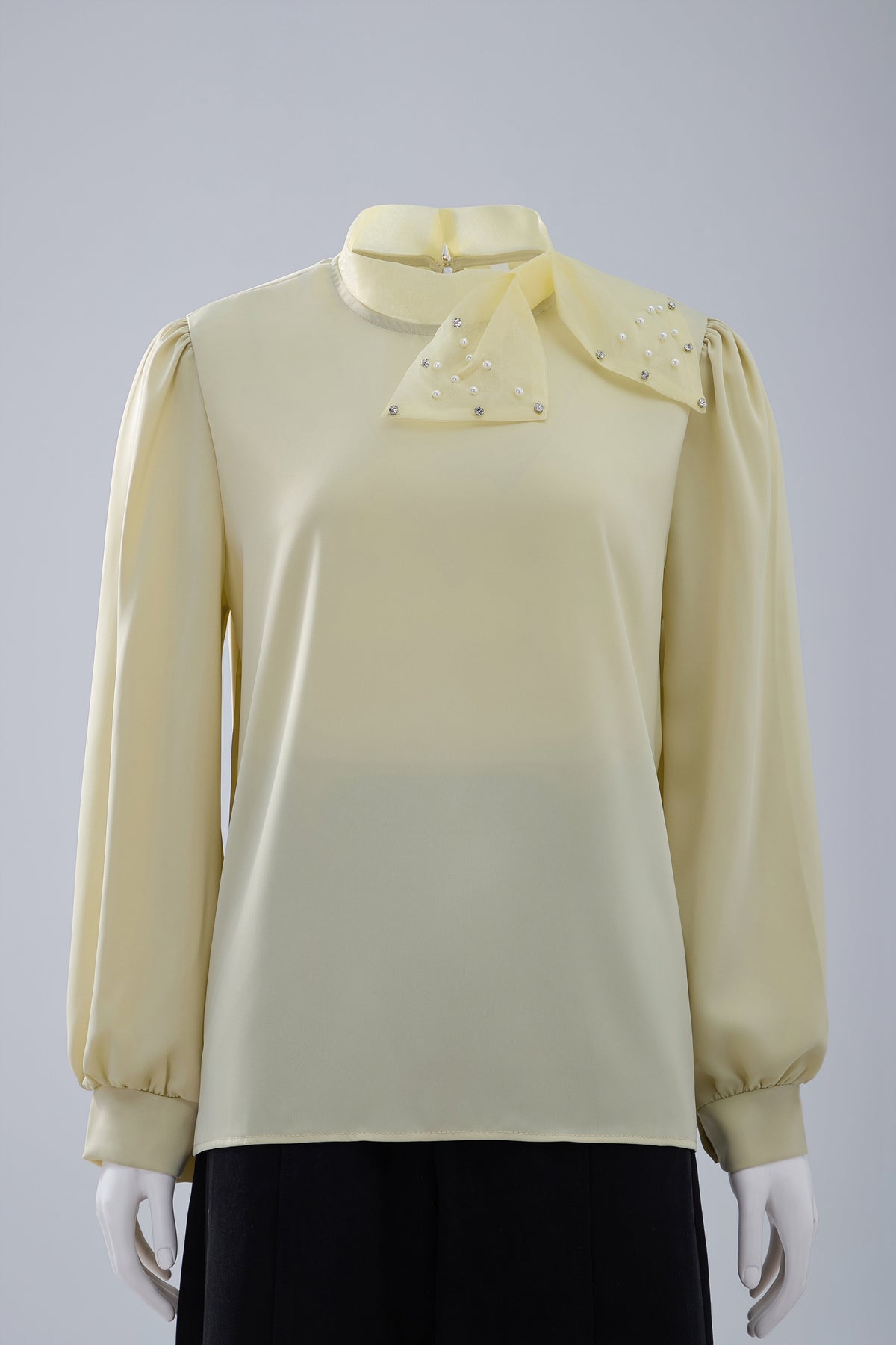 Tie-Neck Blouse — Image 1