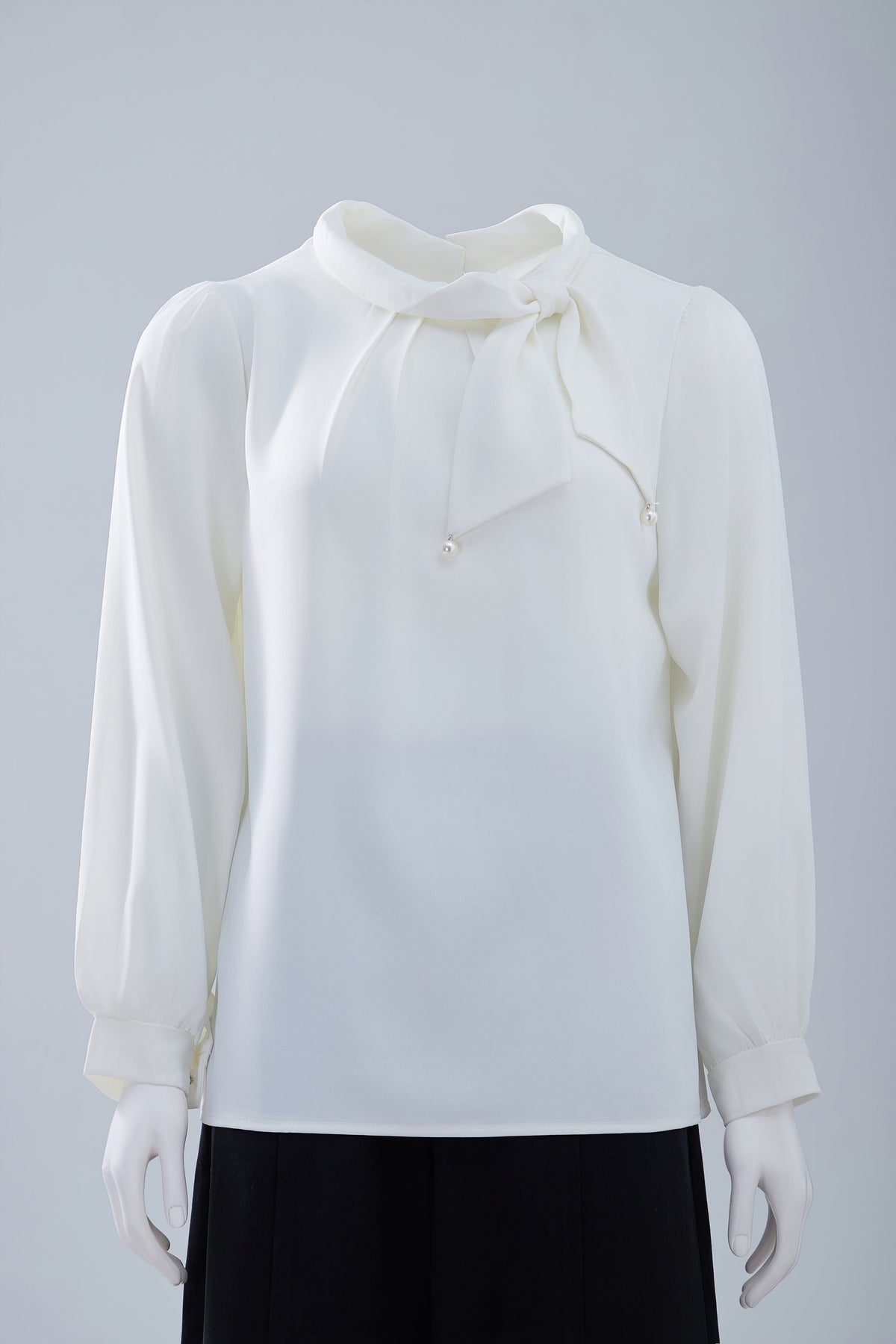 Tie-Neck Blouse — Image 9